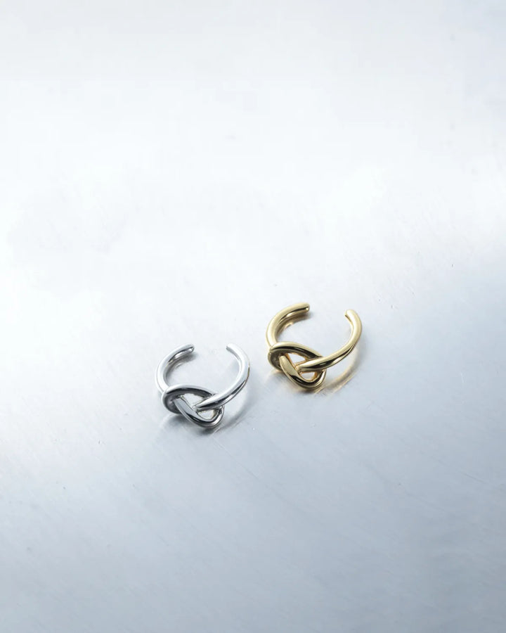 s925 knot earcuff #P13
