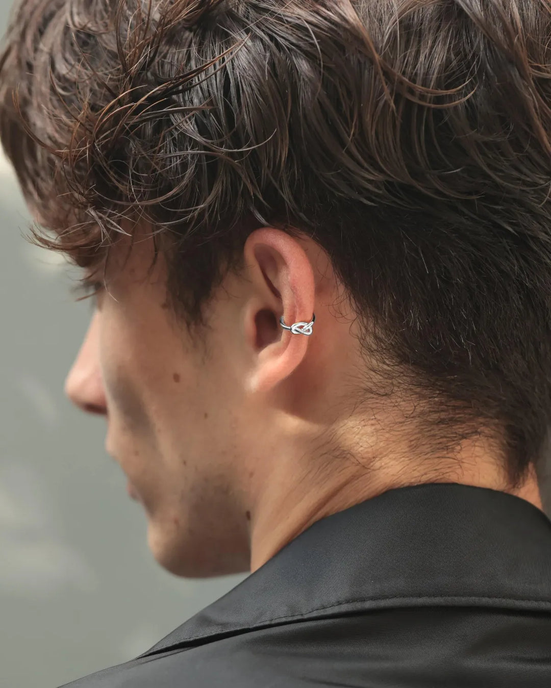 s925 knot earcuff #P13