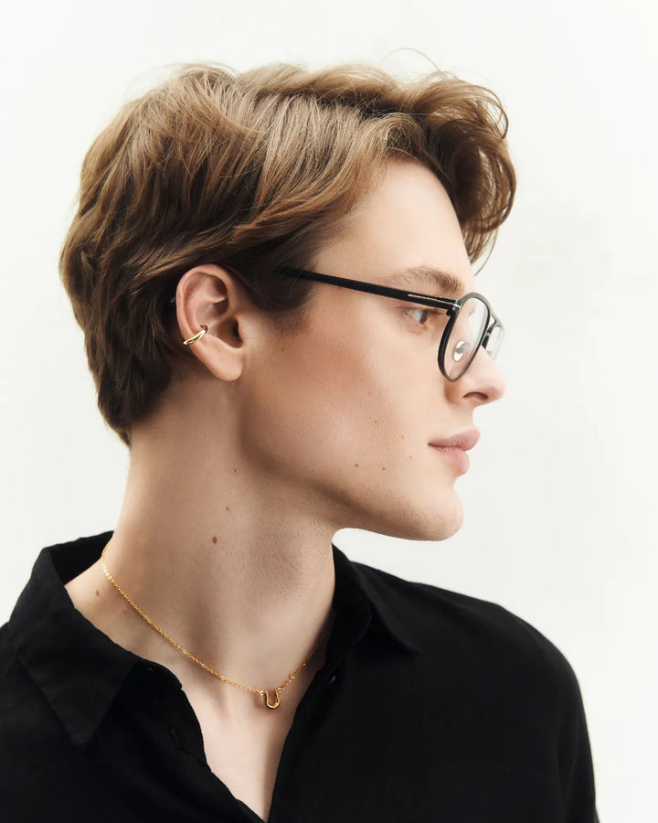 s925 line earcuff #P21