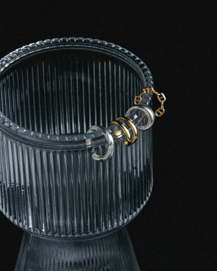 s925 double earcuff #P22