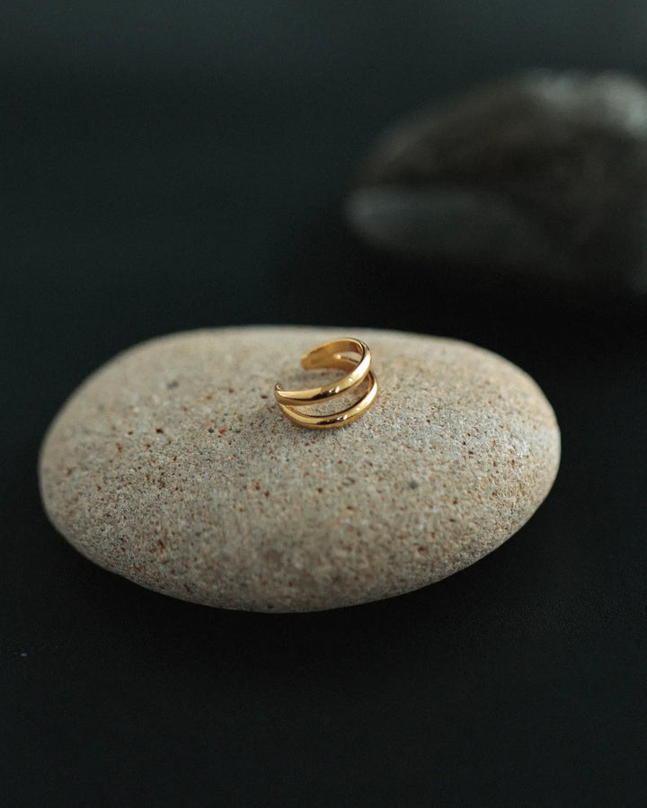 s925 double earcuff #P22
