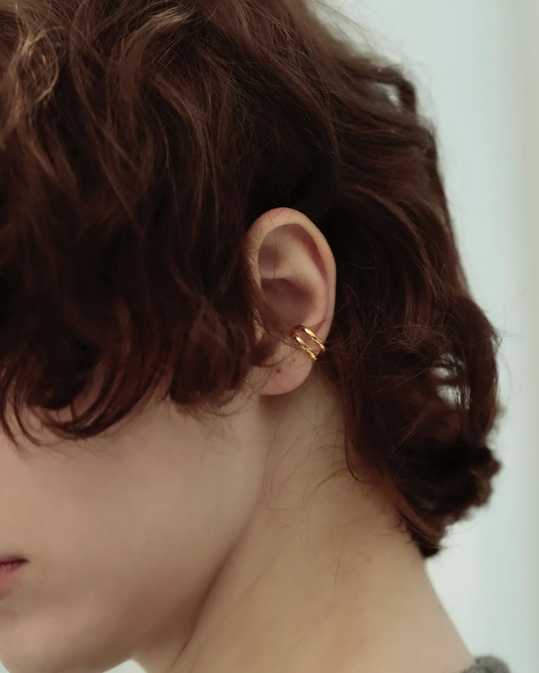 s925 double earcuff #P22