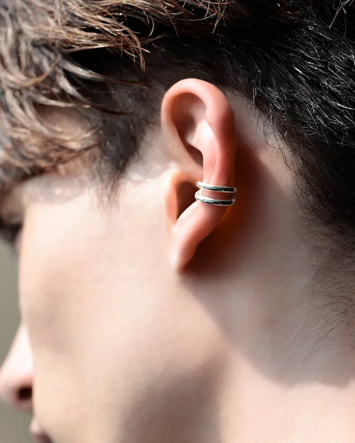 s925 double earcuff #P22
