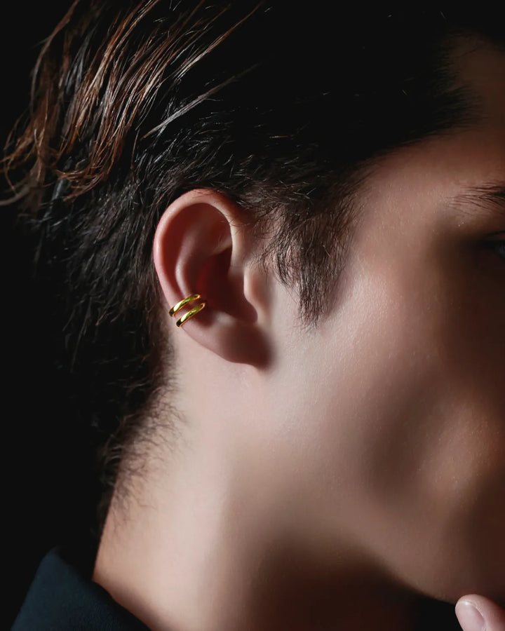s925 double earcuff #P22
