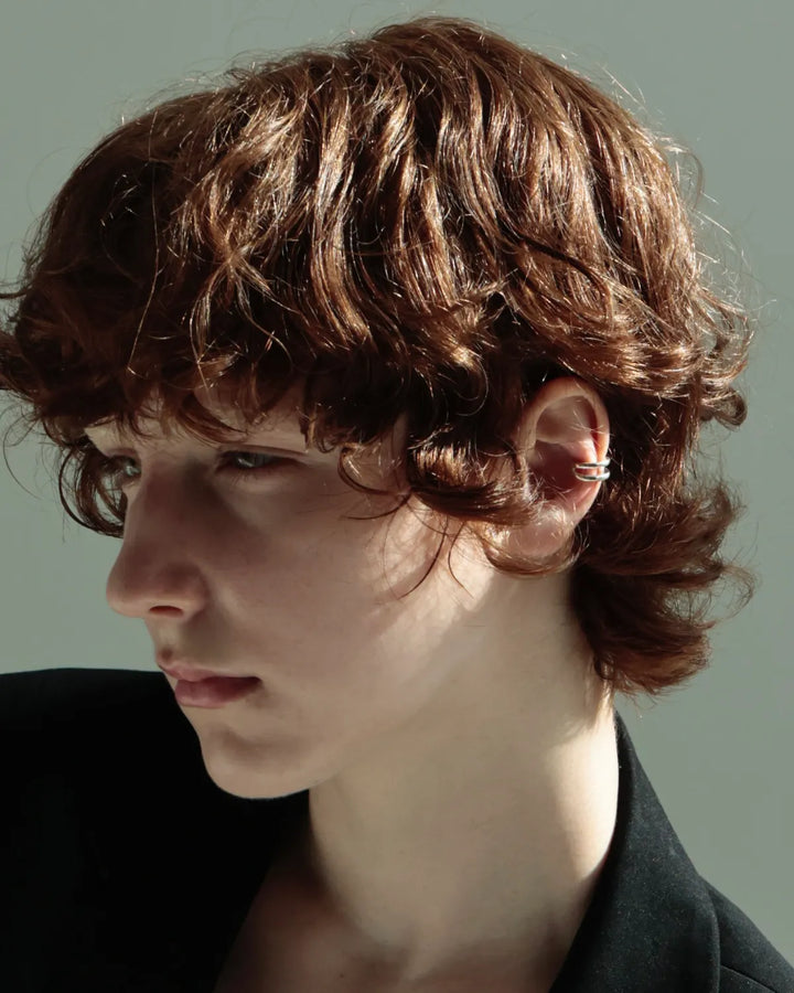 s925 double earcuff #P22