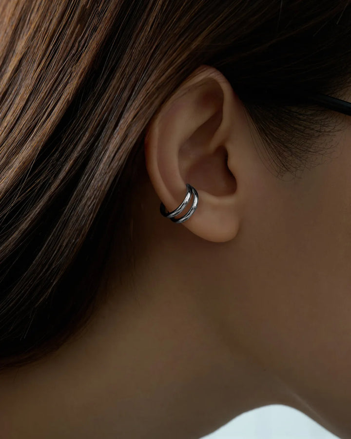 s925 double earcuff #P22
