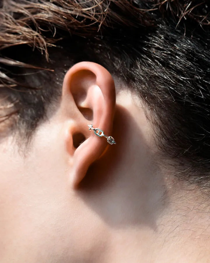 s925 anchor earcuff #P23