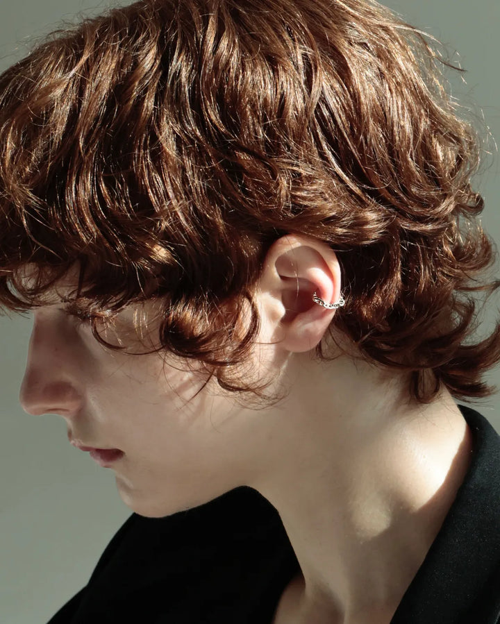 s925 anchor earcuff #P23