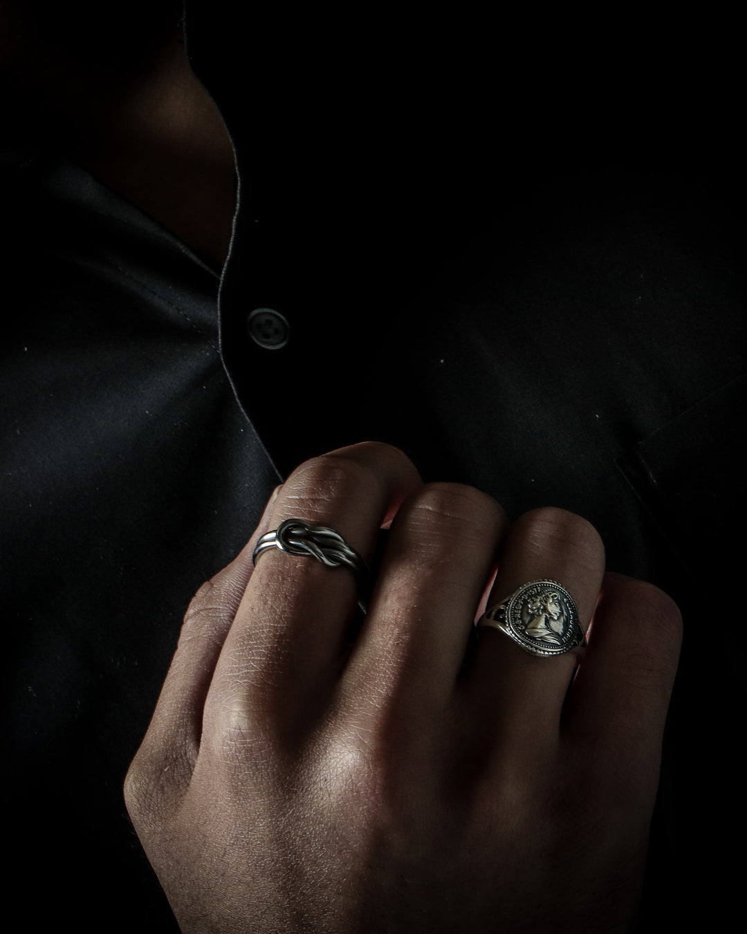 316L knot ring #R03