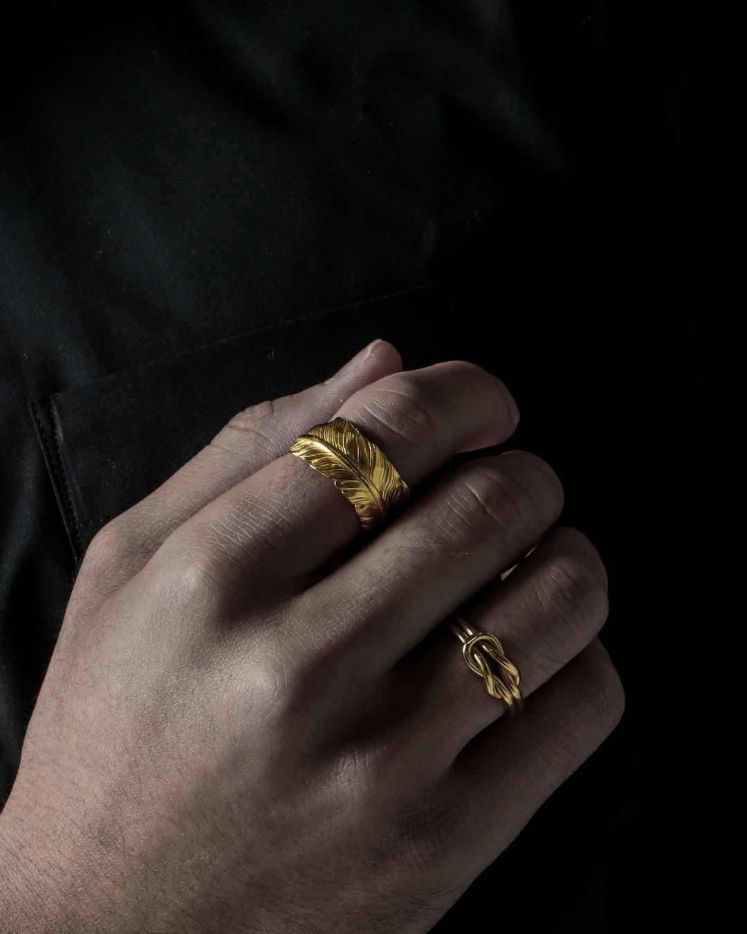 316L knot ring #R03