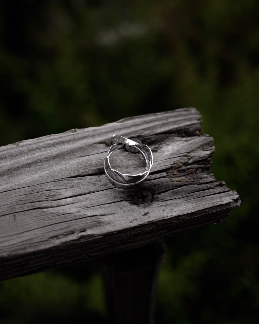 S925 fether ring #R04