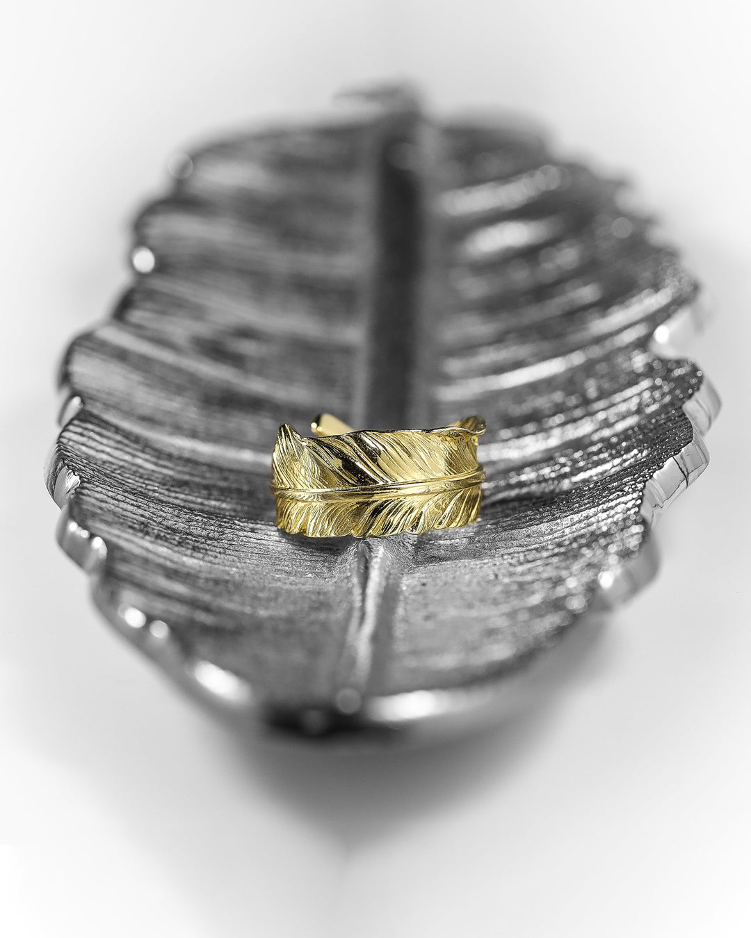 24kgp s925 fether ring #R05