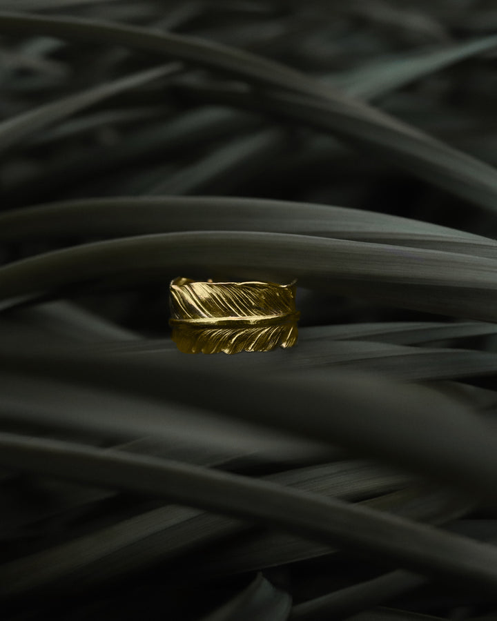 24kgp s925 fether ring #R05