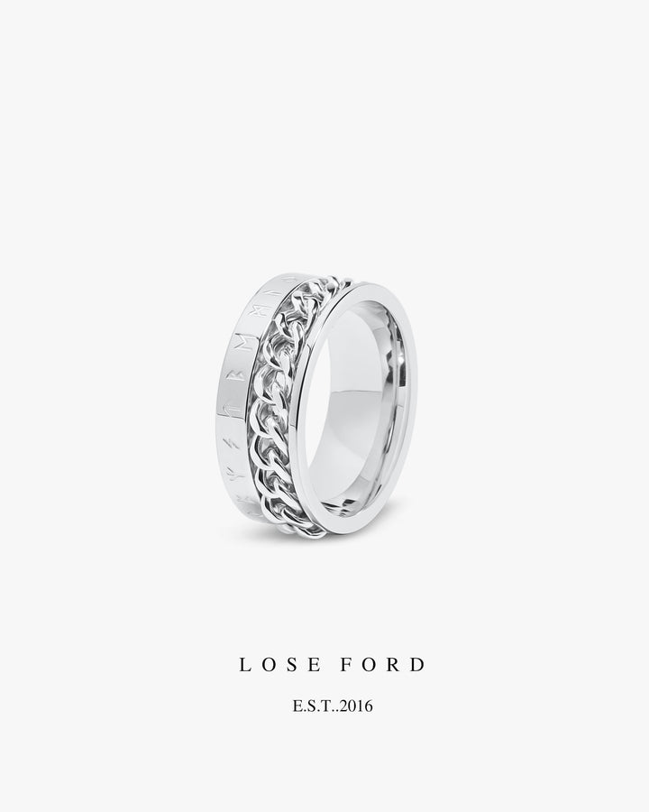 316L stainless  chain ring #R06