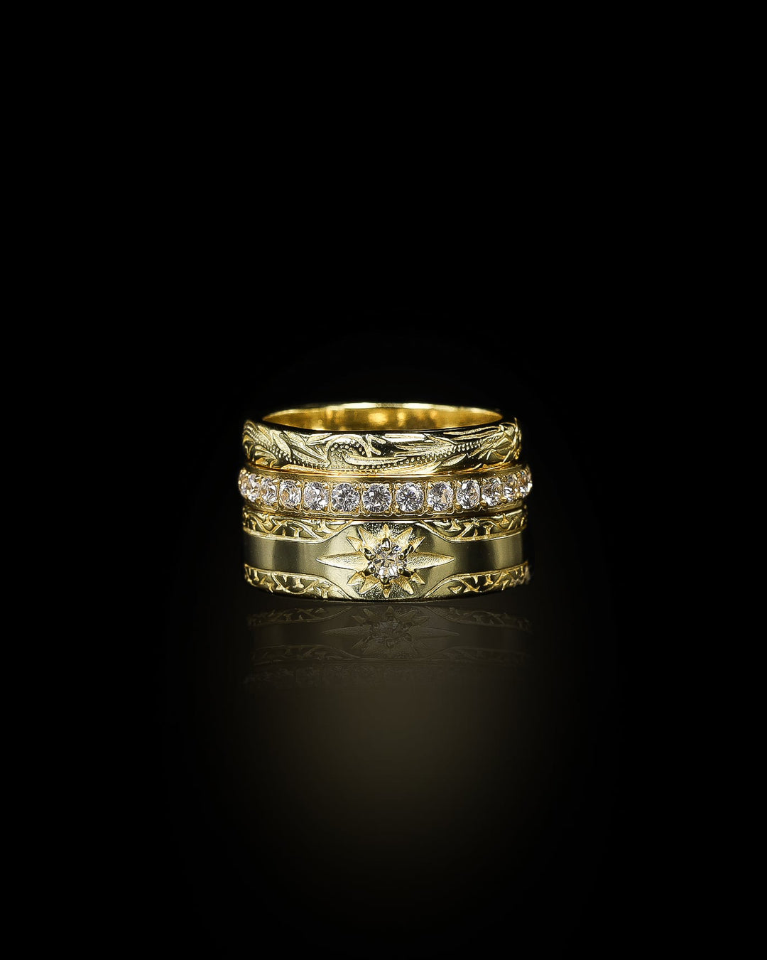 S925 sun ring #R09