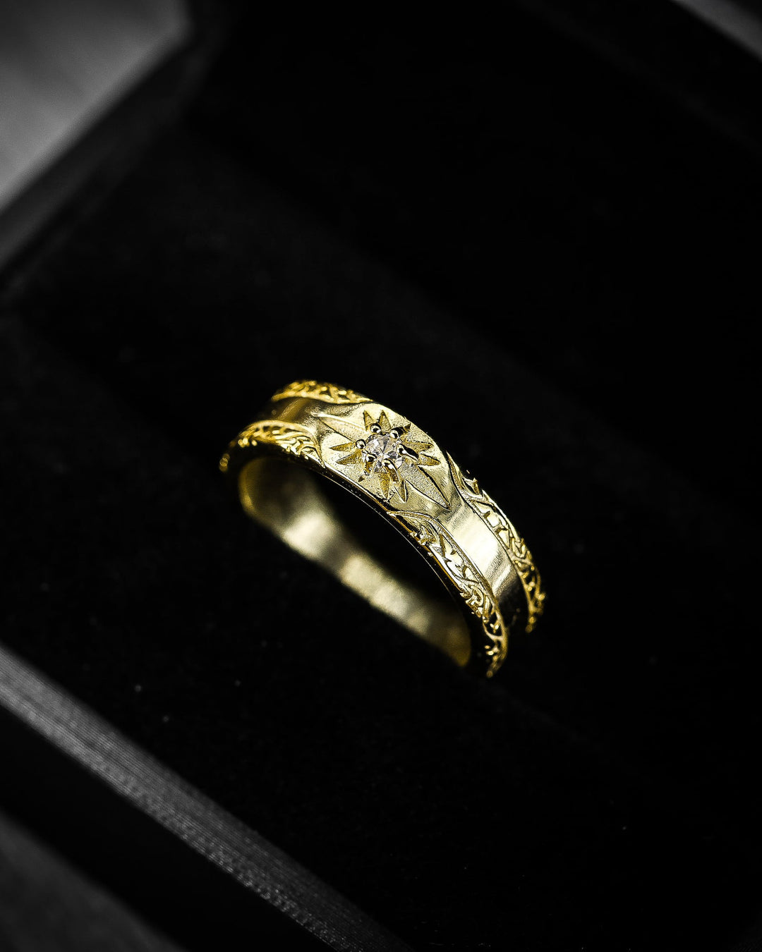 S925 sun ring #R09