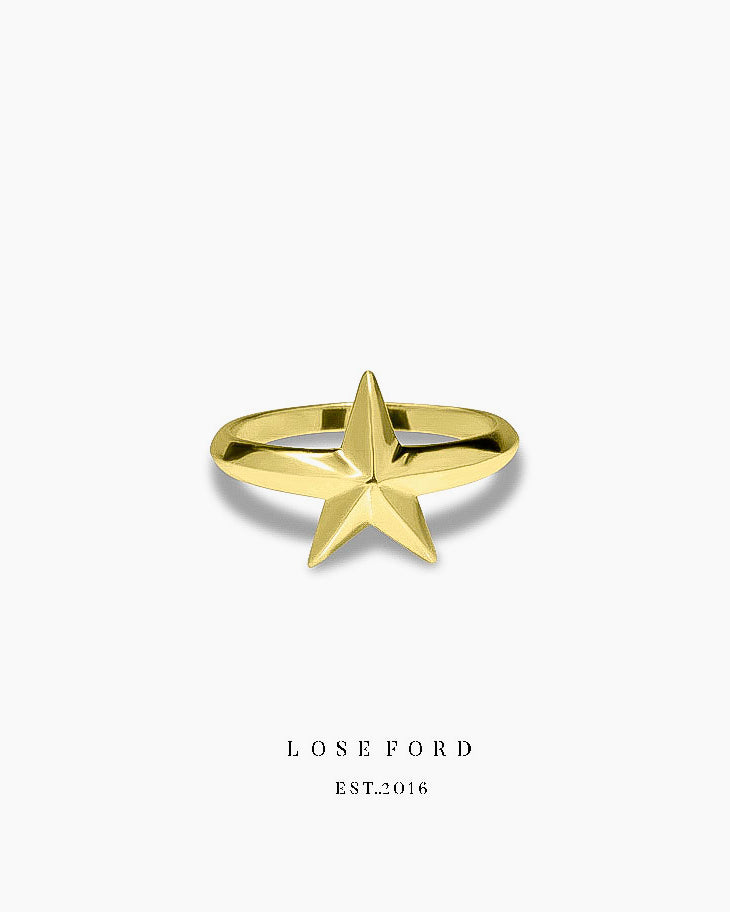s925 star ring #R10