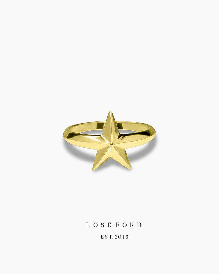 s925 star ring #R10