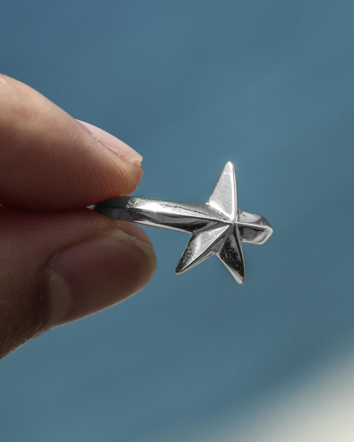 s925 star ring #R10