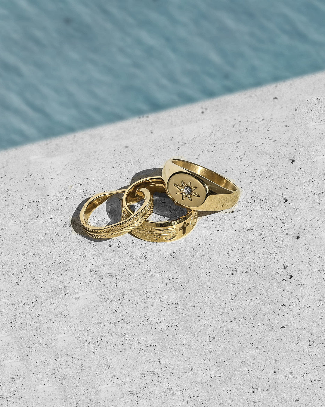 316L hawaiian cross ring #R13