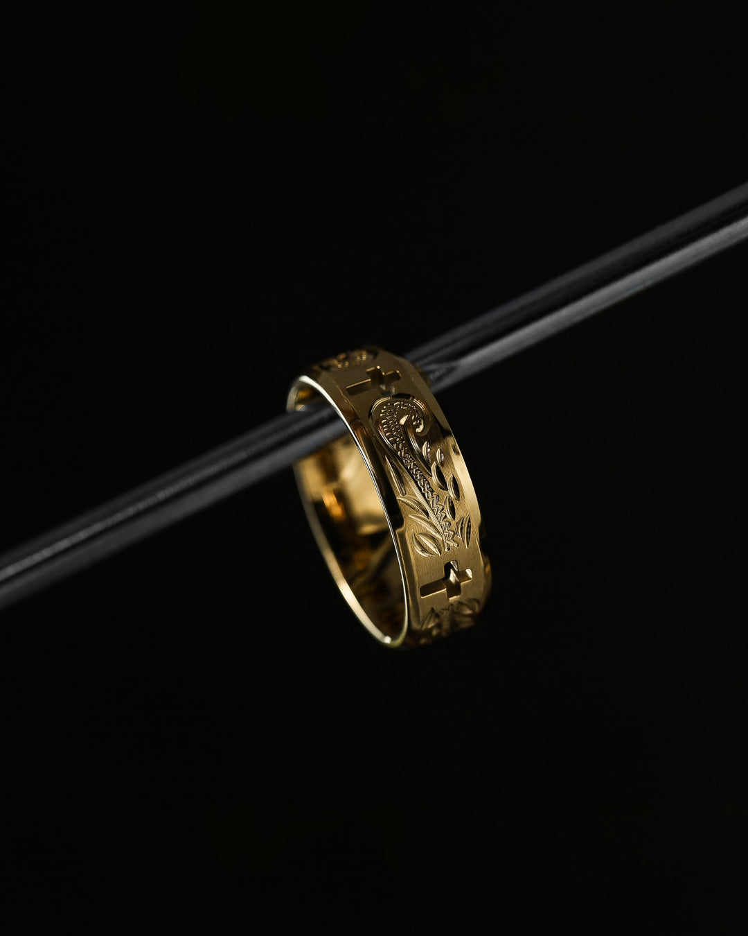 316L hawaiian cross ring #R13