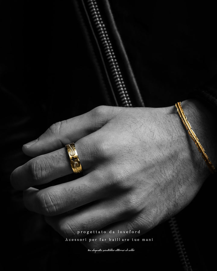 316L hawaiian cross ring #R13