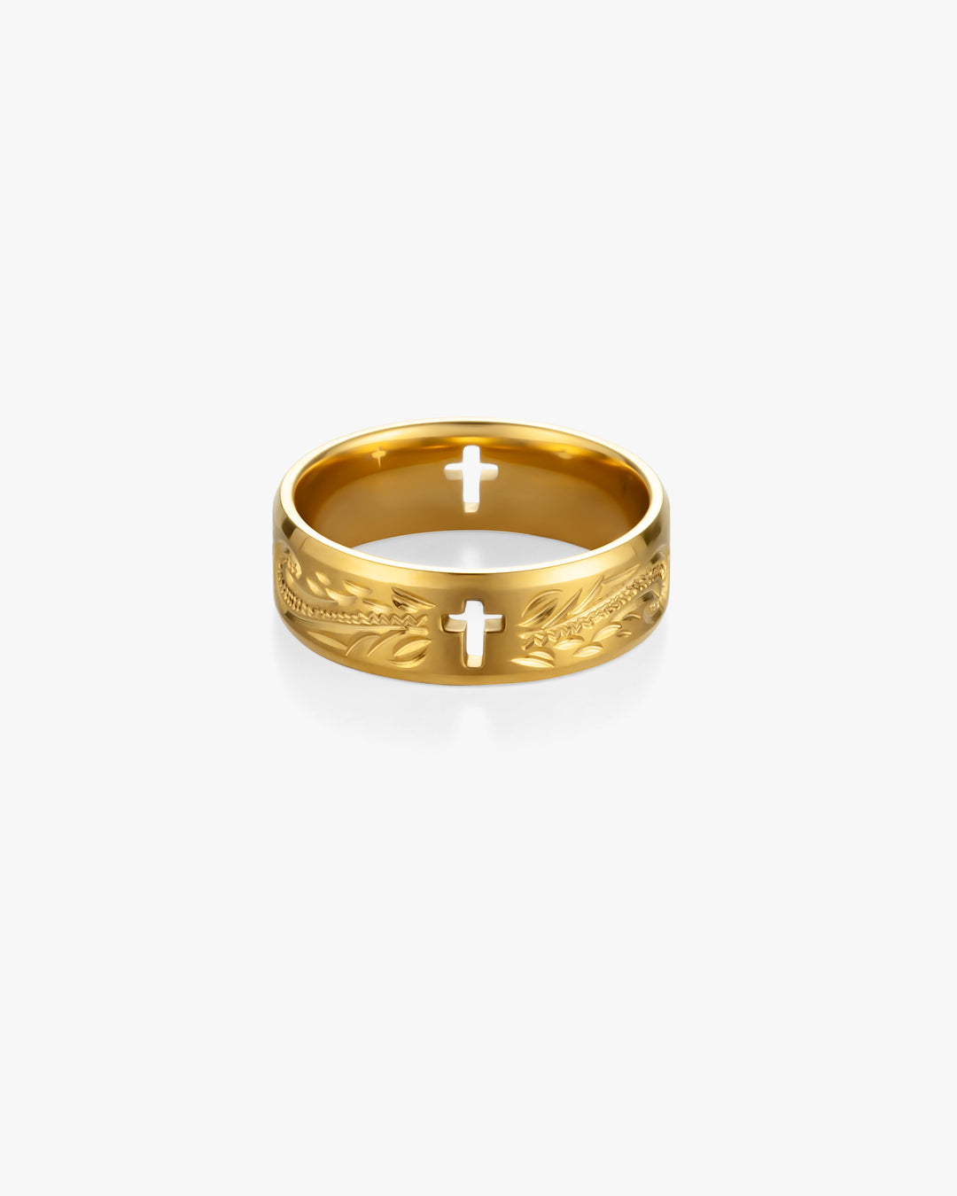 316L hawaiian cross ring #R13