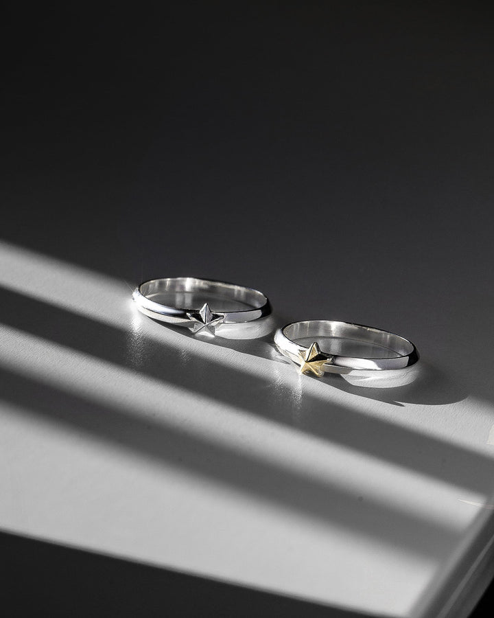 s925 star ring #R16