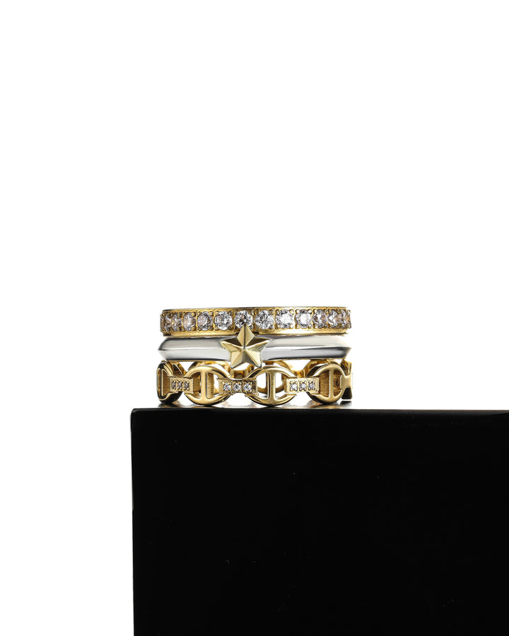 s925 star ring #R16