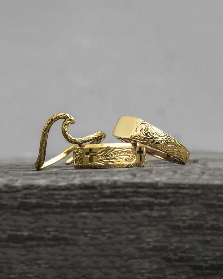 316L wave ring #R17
