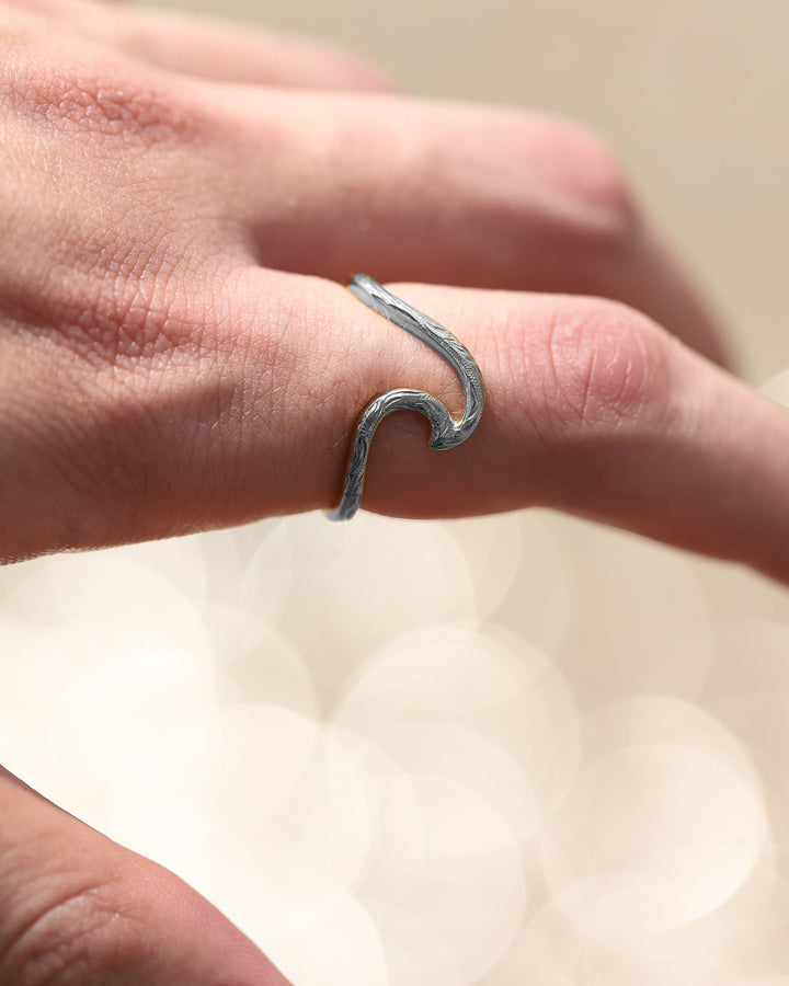 316L wave ring #R17