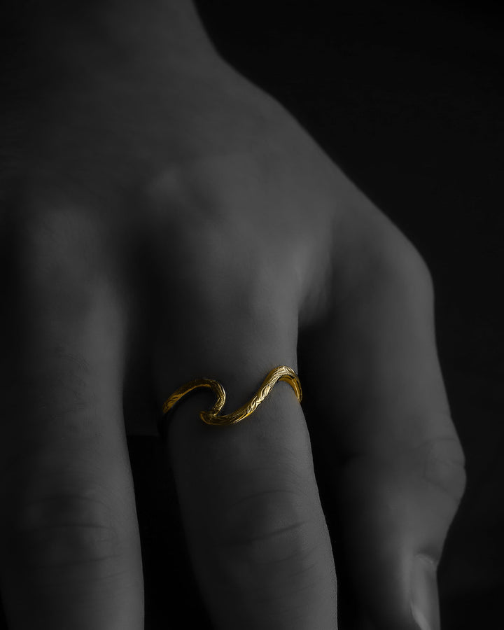 316L wave ring #R17