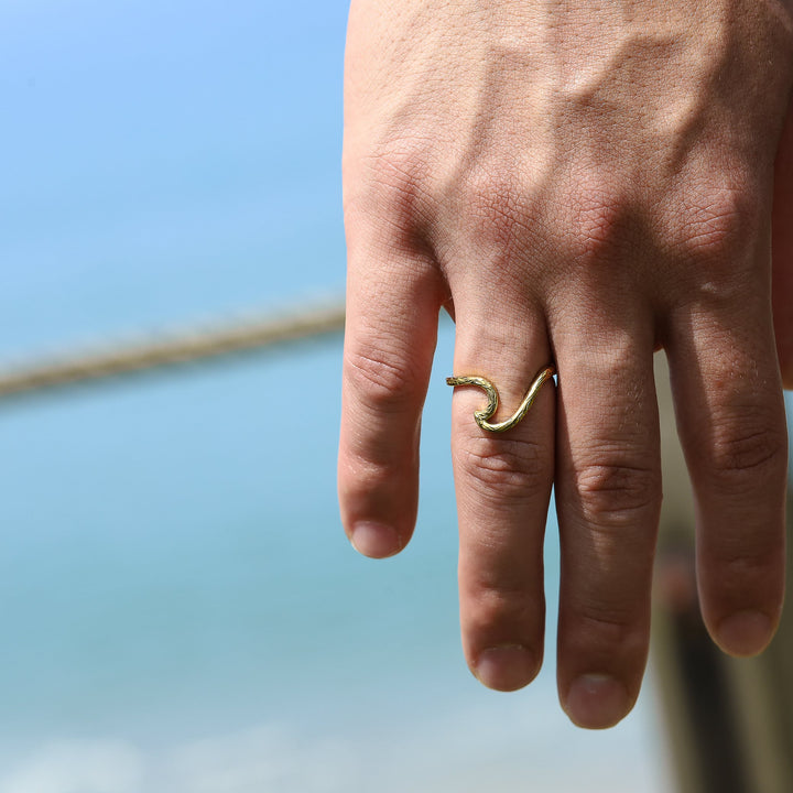 316L wave ring #R17