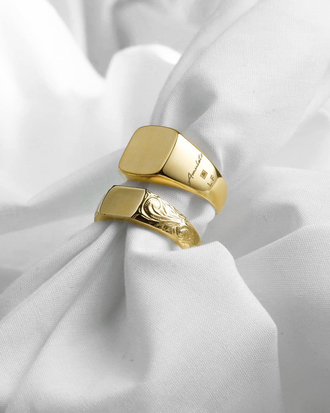 316L hawaiian signet ring #R18