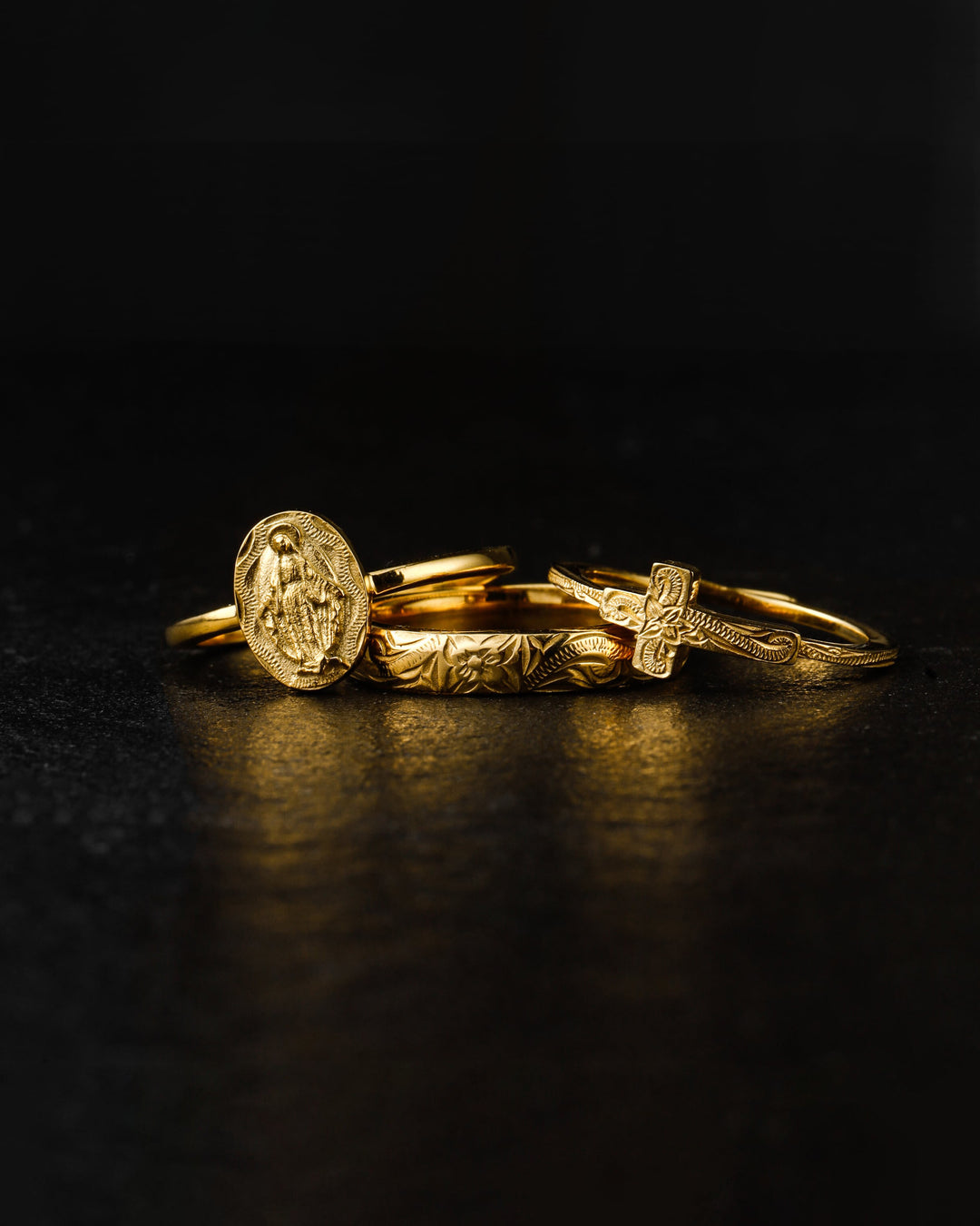 316L hawaiian cross ring #R20