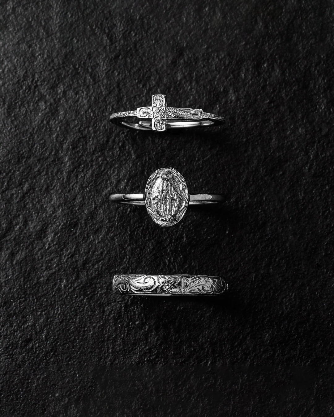 316L hawaiian cross ring #R20