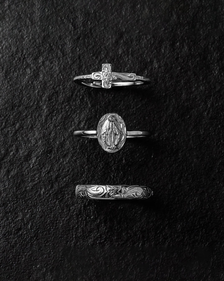 316L hawaiian cross ring #R20