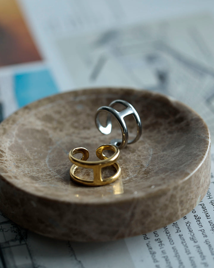 316L h ring #R24
