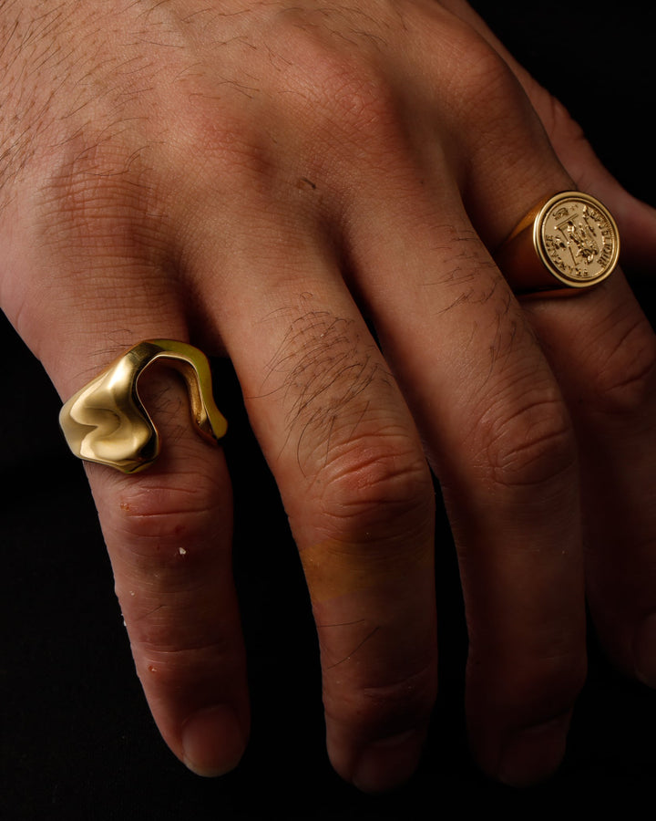 316L horseshoe ring #R25