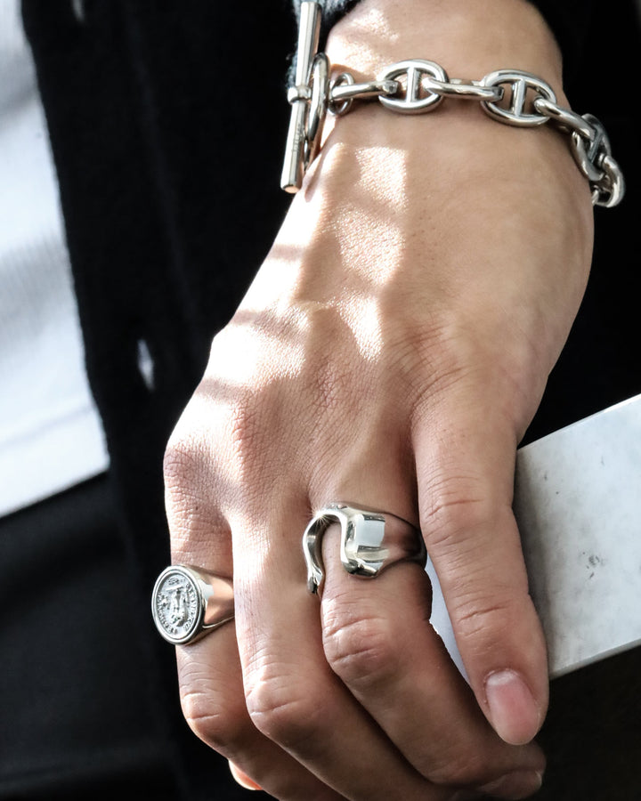 316L horseshoe ring #R25