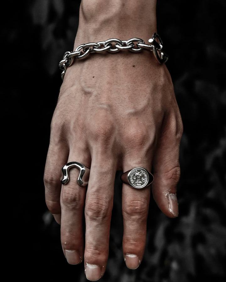 316L horseshoe ring #R25