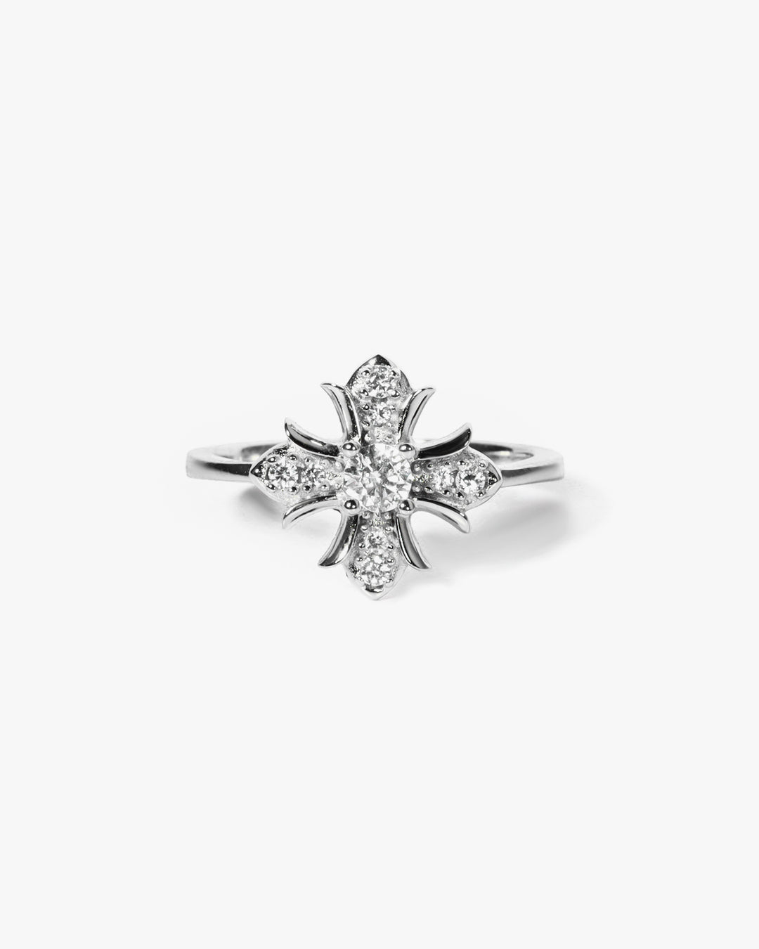 s925 cross ring #R26