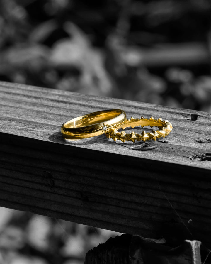 316L star ring #R29