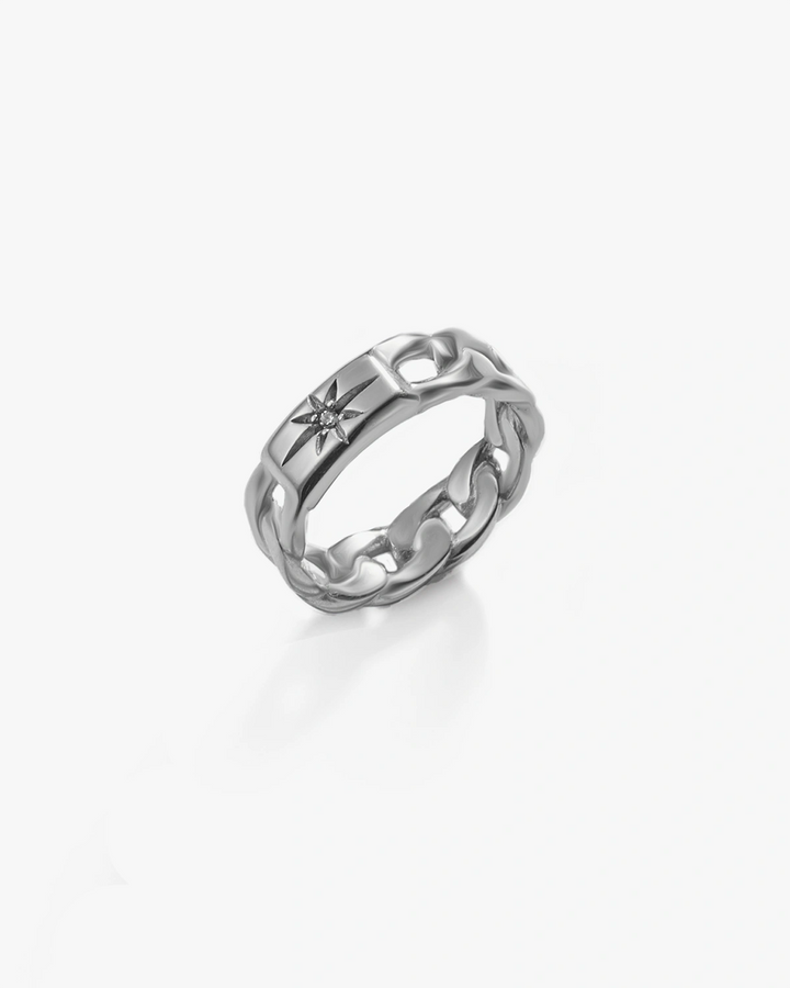 316L sun chain ring #R32