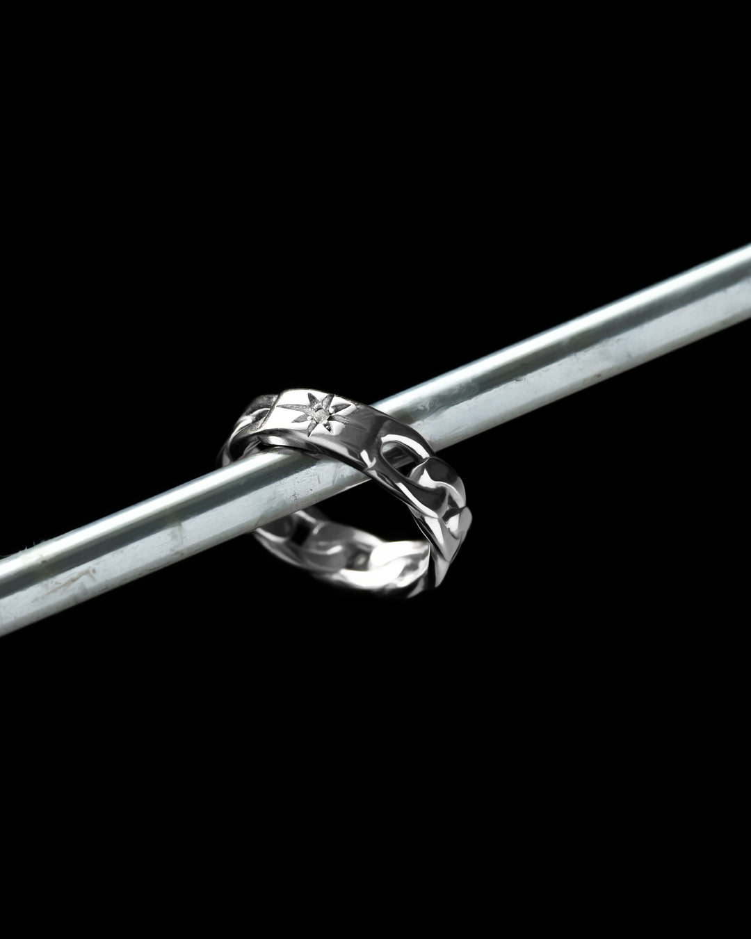 316L sun chain ring #R32