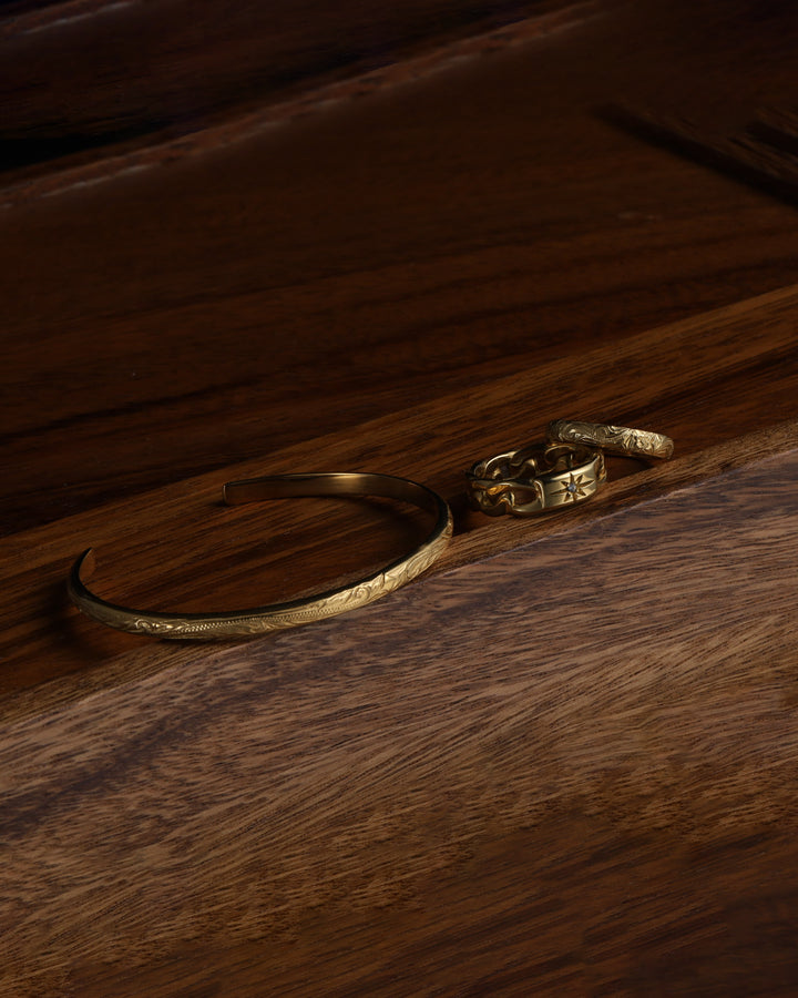 316L sun chain ring #R32