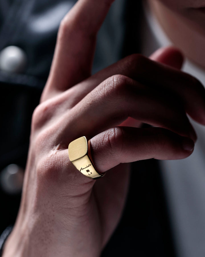 316L signet ring #R33