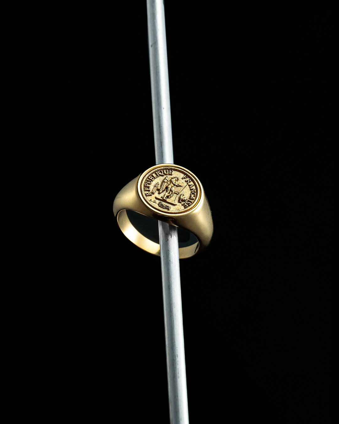316L coin ring #R34
