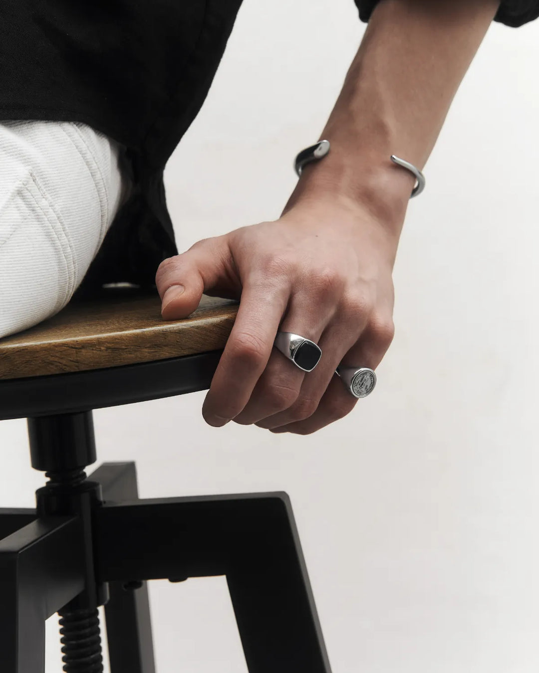 316L coin ring #R34