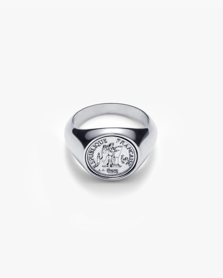 316L coin ring #R34